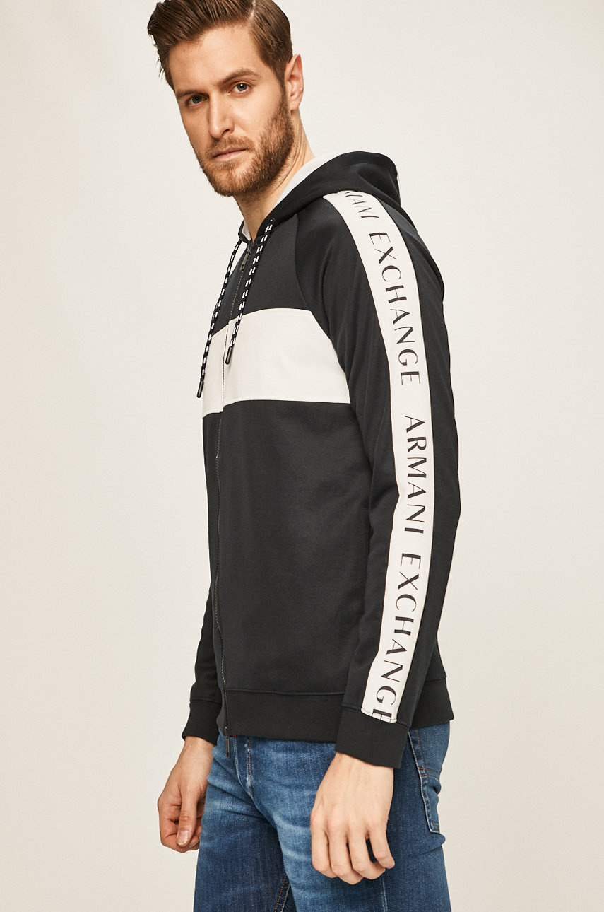 Armani Exchange Armani Stripe Hoodie - Navy 2554