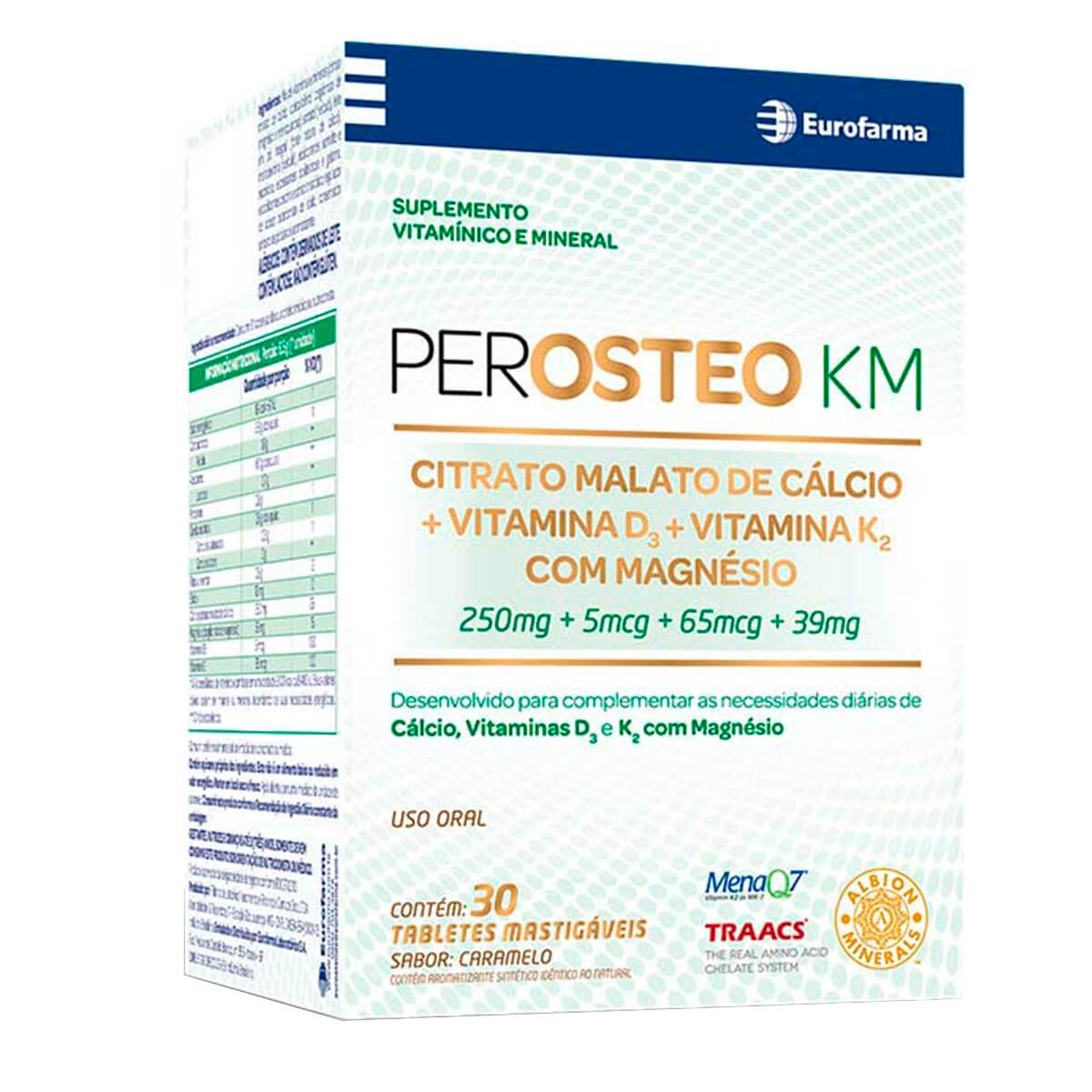 Perosteo KM Com 30 Tabletes Mastigveis