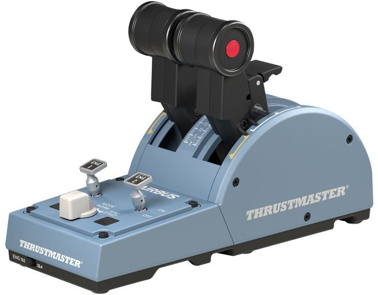 Thrustmaster TCA Quadrant Airbus Edition Black Blue Flight Sim PC