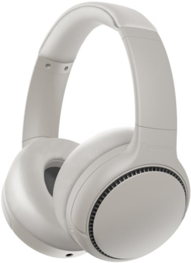 Panasonic RB-M500BE-C Deep Bass Wireless Overhead Headphones with Bass Reactor - Cream