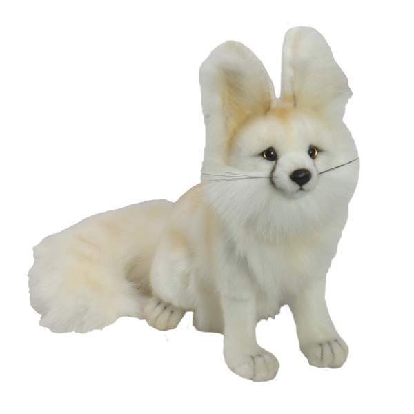 Hansa Seated Arctic Fox Plush Toy