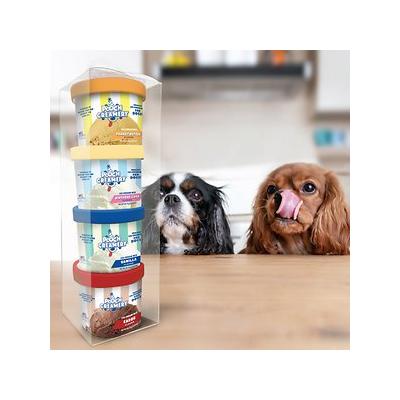 Pooch Creamery Ice Cream Mix Peanut Butter Dog Treats Assorted Gift Pack - 4ct