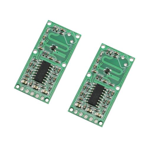 Maxmoral 2-Pack RCWL-0516 Microwave Radar Sensor Switch Module for Human Body Induction, Intelligent Detection Detector 3.3V Output