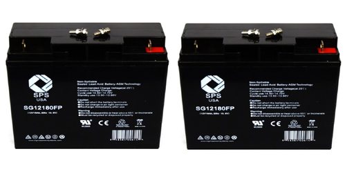 SPS Brand 12V 18Ah Replacement Battery (SG12180FP) for Eaton 5105-1500 VA UPS Battery (2 Pack)