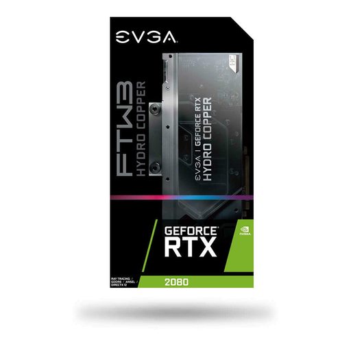 EVGA GeForce RTX 2080 FTW3 Ultra Hydro Copper Gaming, 8GB GDDR6, RGB LED, ICX2 Technology, Metal Backplate, 08G-P4-2289-KR