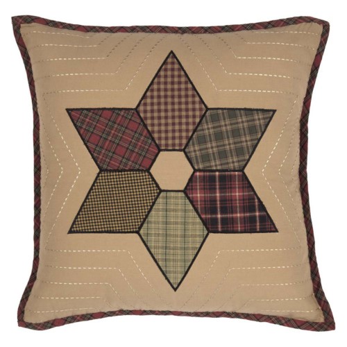 Patchwork Pillow in Dark Tan