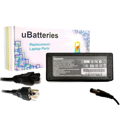 UBatteries Compatible 18.5V 65W AC Adapter Replacement for HP EliteBook Elite Book Folio Charger - HP 725 740 745 810 840 850 1040 2370 2540 2740 9470