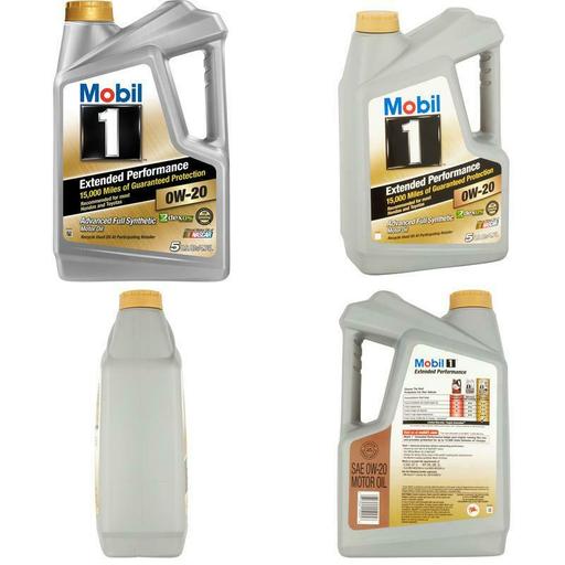 (3 Pack) Mobil 1 Extended Performance 0W-20 Full Synthetic Motor Oil, 5 Qt
