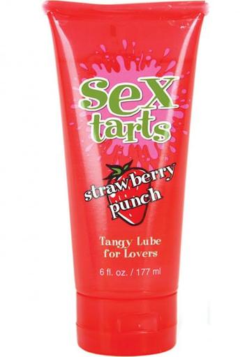 Sex Tarts Flavored Water Based Lube Strawberry Punch 6 Ounce Package of 4 - All