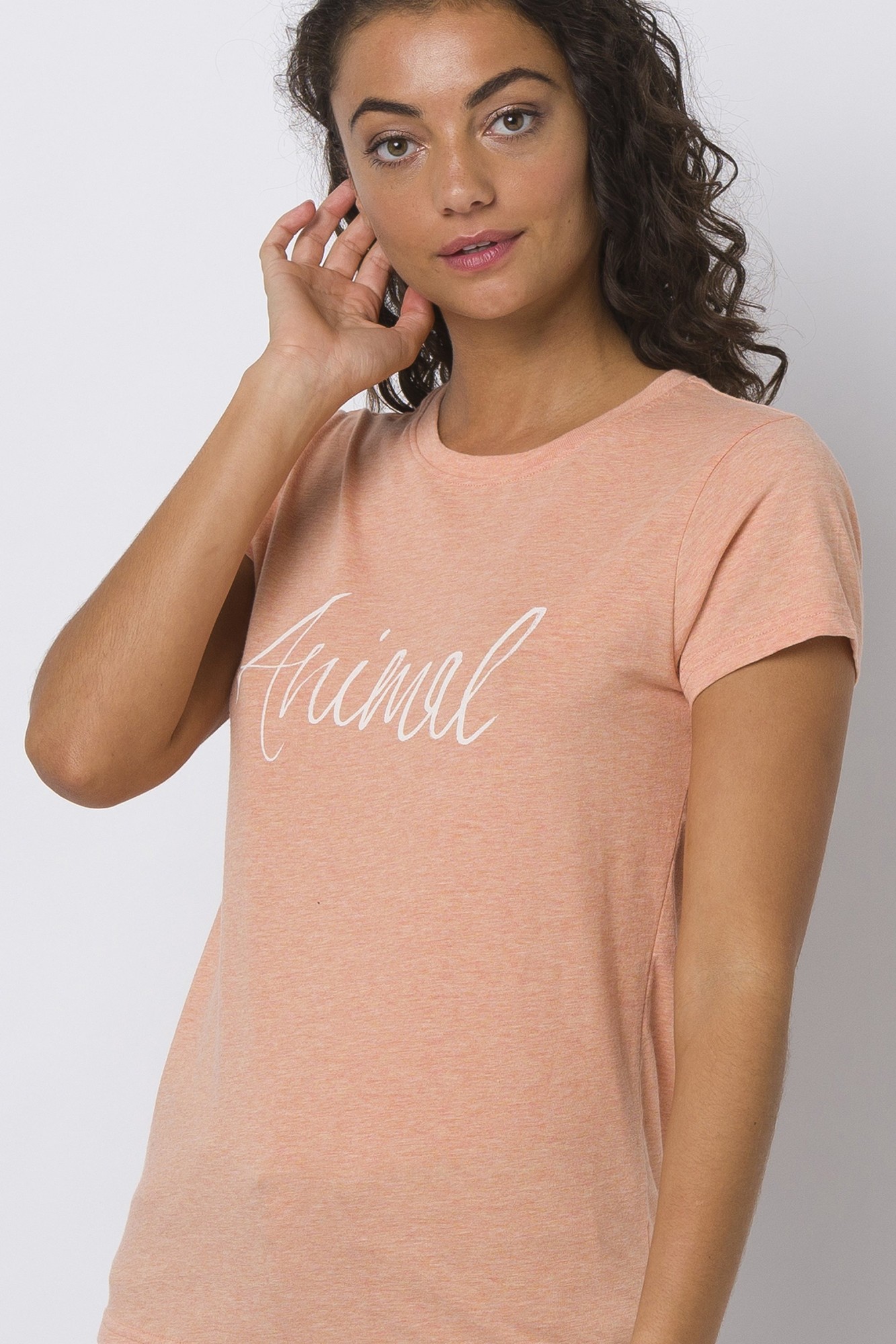 Animal Reel Me in Womens Tee - Orange