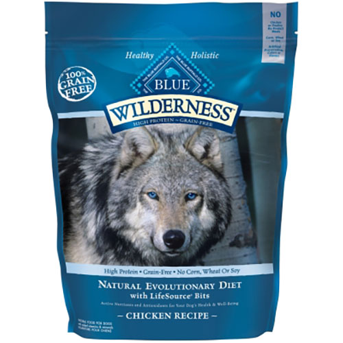 Blue Buffalo Blue Wilderness Natural Adult High Protein Chicken Recipe Dry Dog Food, 4.5 Lbs
