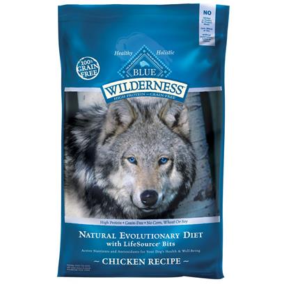 Blue Buffalo Wilderness 11 Lb Grain Free Chicken Natural Evolutionary Diet Dog Food