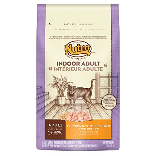 Nutro Wholesome Essentials Chicken & Brown Rice Recipe Indoor Dry Cat Food, 3 Lbs