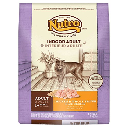 Nutro Wholesome Essentials Chicken & Brown Rice Recipe Indoor Dry Cat Food, 14 Lbs