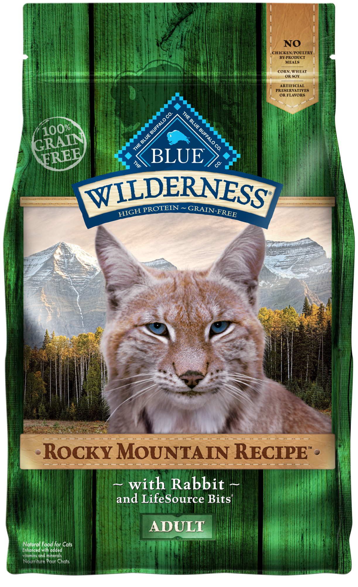 Blue Buffalo Blue Wilderness Rocky Mountain Recipe Adult Rabbit Dry Cat Food, 4 Lbs.