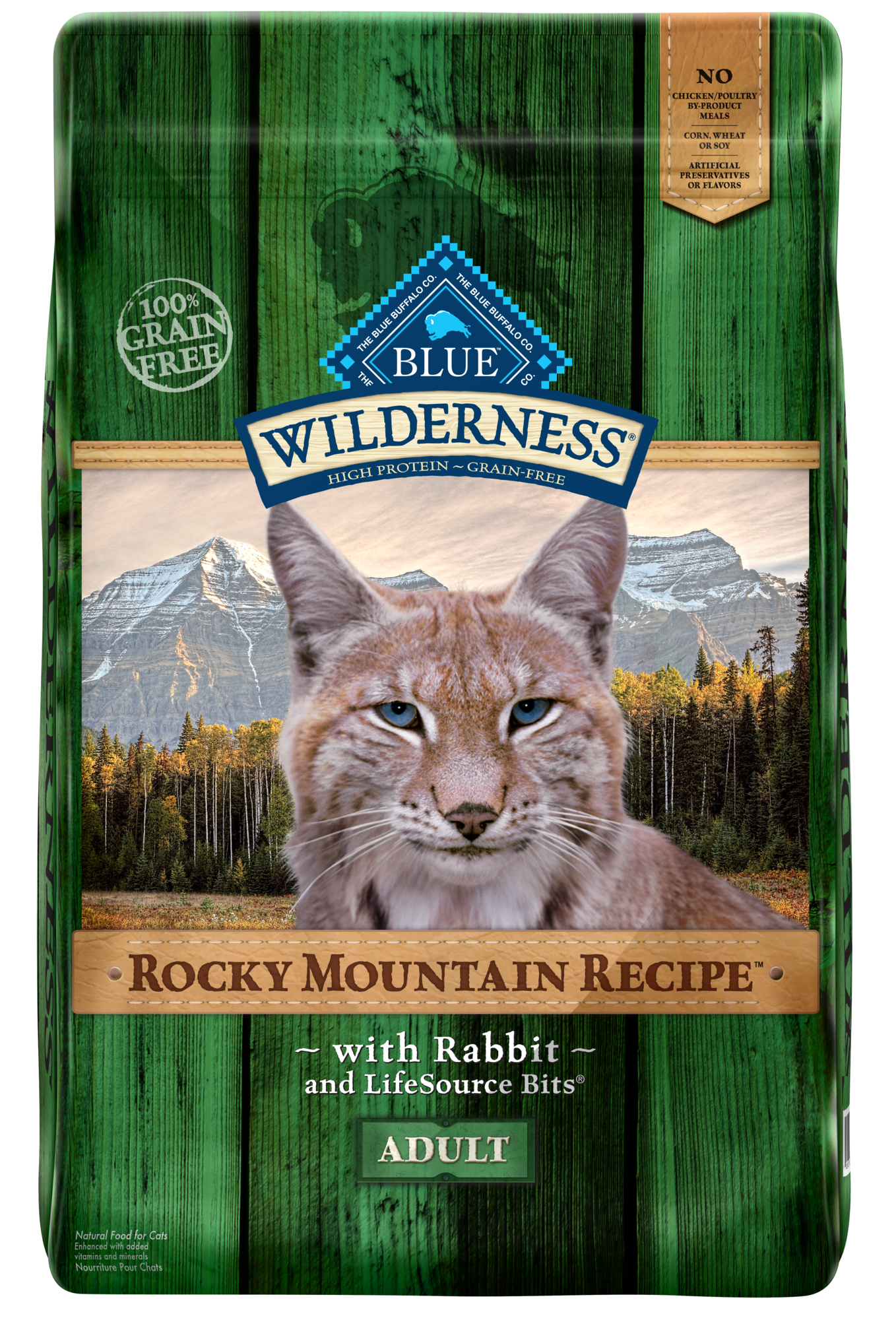 Blue Buffalo Blue Wilderness Rocky Mountain Recipe Adult Rabbit Dry Cat Food, 10 Lbs.