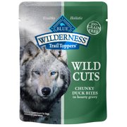 Blue Buffalo Wilderness Wild Cuts Natural High-Protein Dog Wet Food, Duck Bites Hearty Gravy, 3 Oz