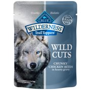 Blue Buffalo Wilderness Wild Cuts Natural High-Protein Dog Wet Food, Chicken Bites Hearty Gravy, 3oz