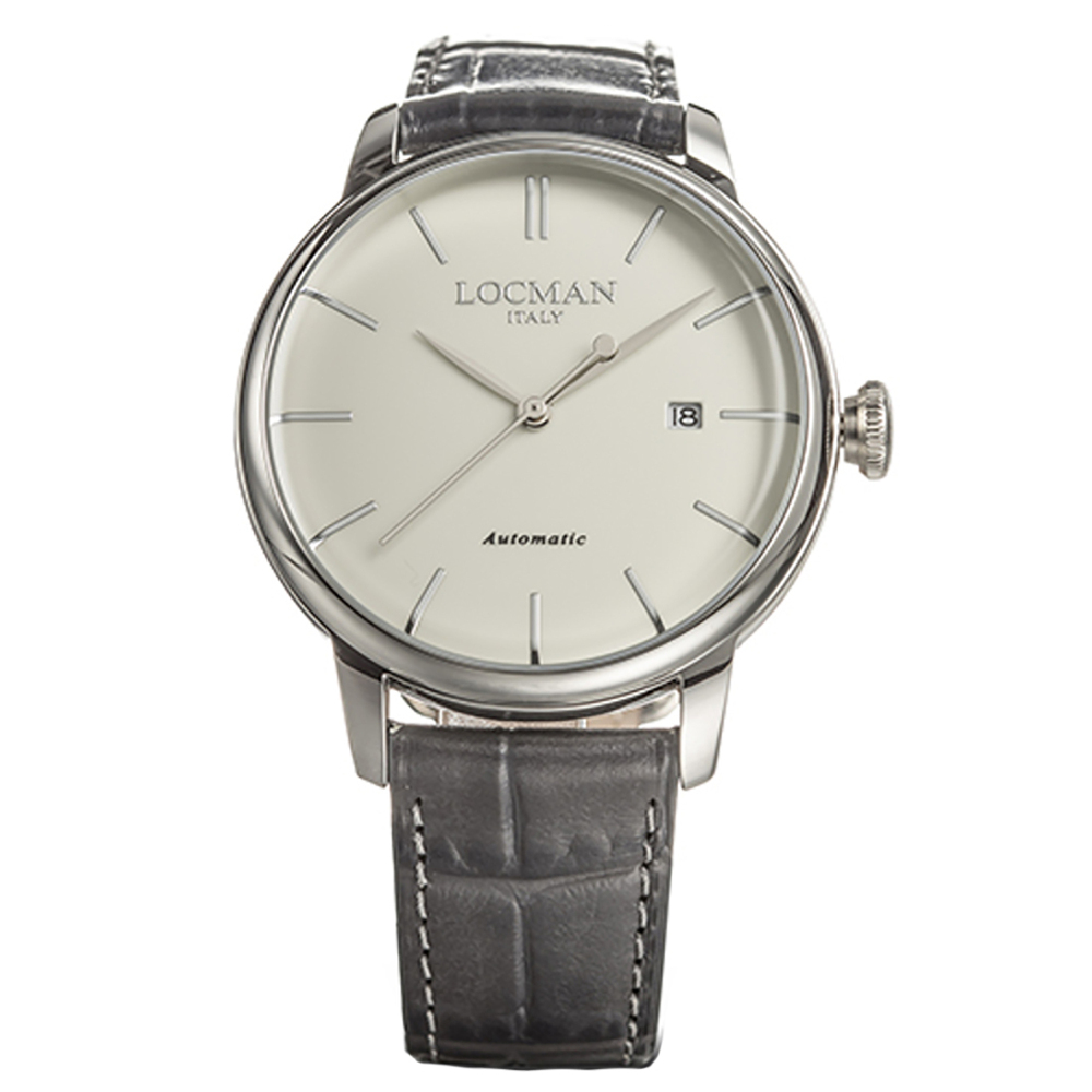 Locman Italy Herrenuhr 1960 Automatik Grau Ref. 0255