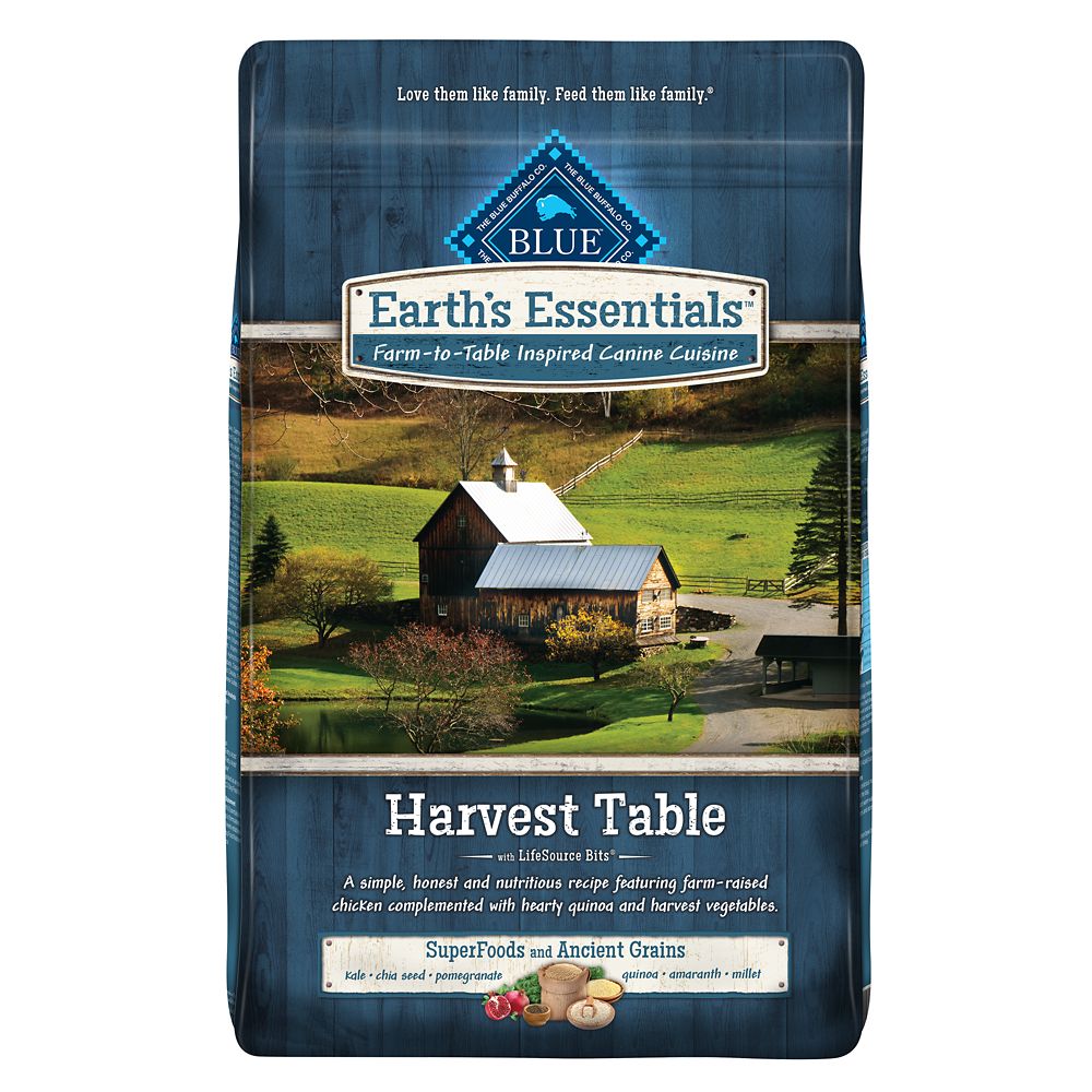 Blue Buffalo Earth's Essentials Adult Harvest Table Chicken & Quinoa Dry Dog Food, 22 Lbs.
