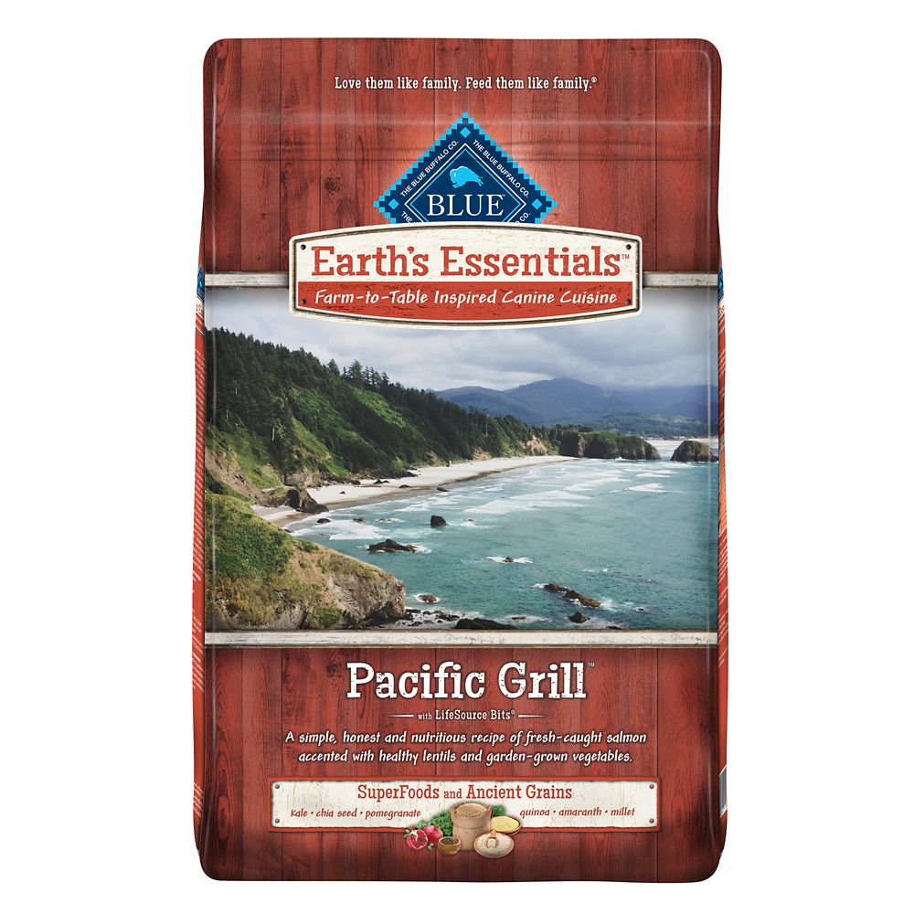 Blue Buffalo Earth's Essentials Adult Pacific Grill Salmon & Lentils Dry Dog Food, 22 Lbs.