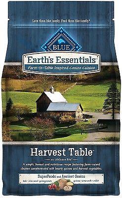 Blue Buffalo Earth's Essentials Adult Harvest Table Chicken & Quinoa Dog Food, 4 Lbs.