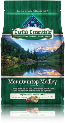 Blue Buffalo Earth's Essentials Adult Mountaintop Medley Lamb & Barley Dry Dog Food, 4 Lbs.