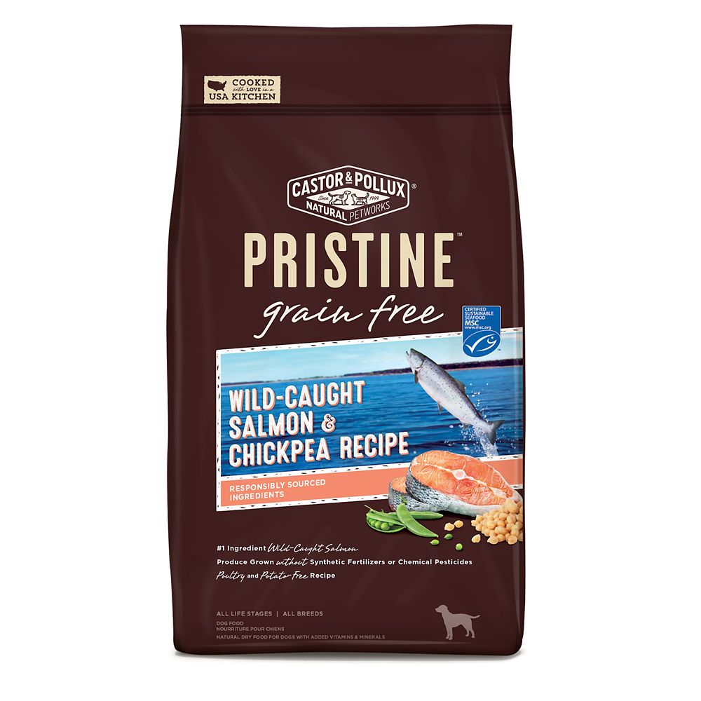 Castor & Pollux PRISTINE Grain-Free Wild-Caught Salmon & Sweet Potato Recipe Dry Dog Food, 18-lb Bag