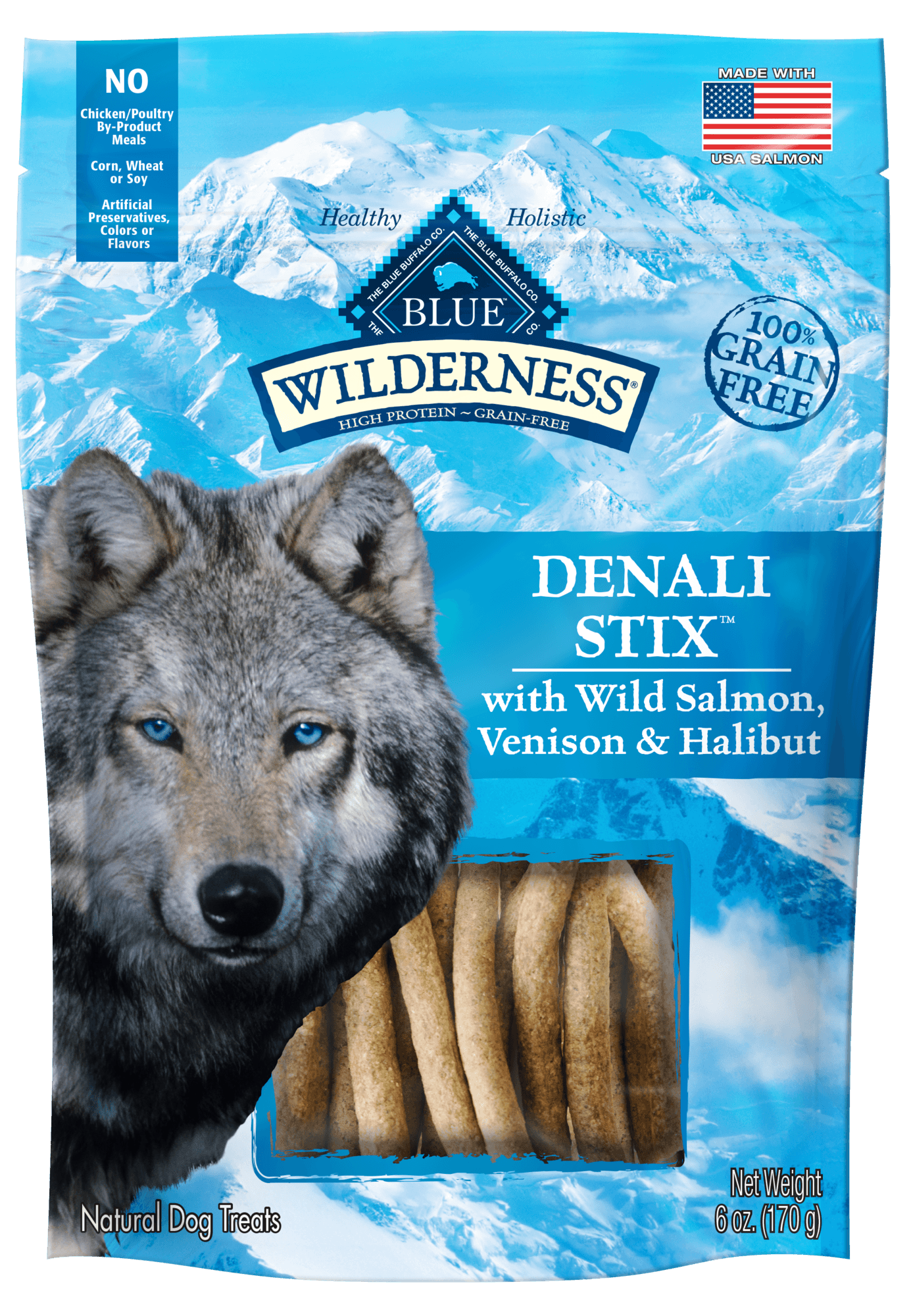 Blue Buffalo Blue Wilderness Denali Dinner Stix Dog Treats, 6 Oz.