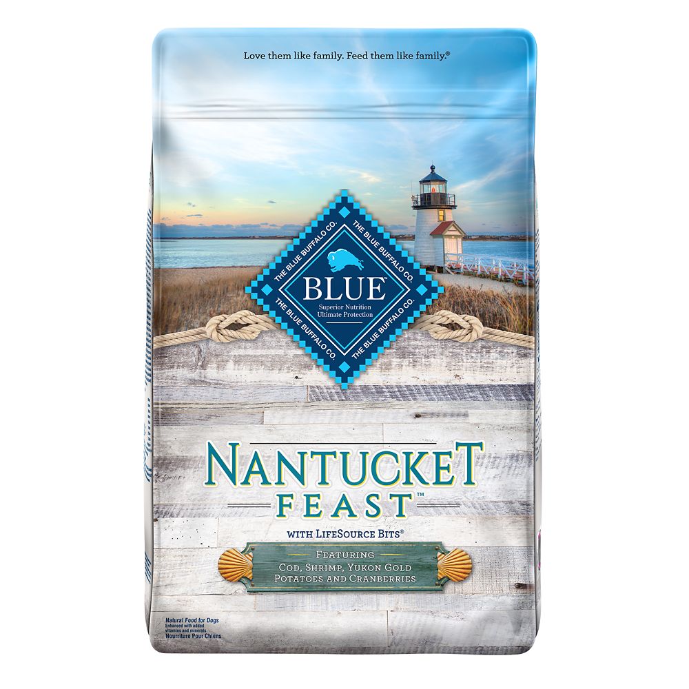 Blue Buffalo Regionals Nantucket Feast with Cod, Shrimp, Yukon Gold Potatoes, and Cranberries Dry Dog Food 22-lb