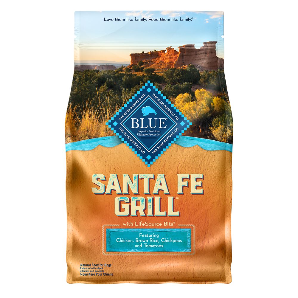 Blue Buffalo Regionals Santa Fe Grill with Chicken, Brown Rice, Chickpea, and Tomato Dry Dog Food 4-lb