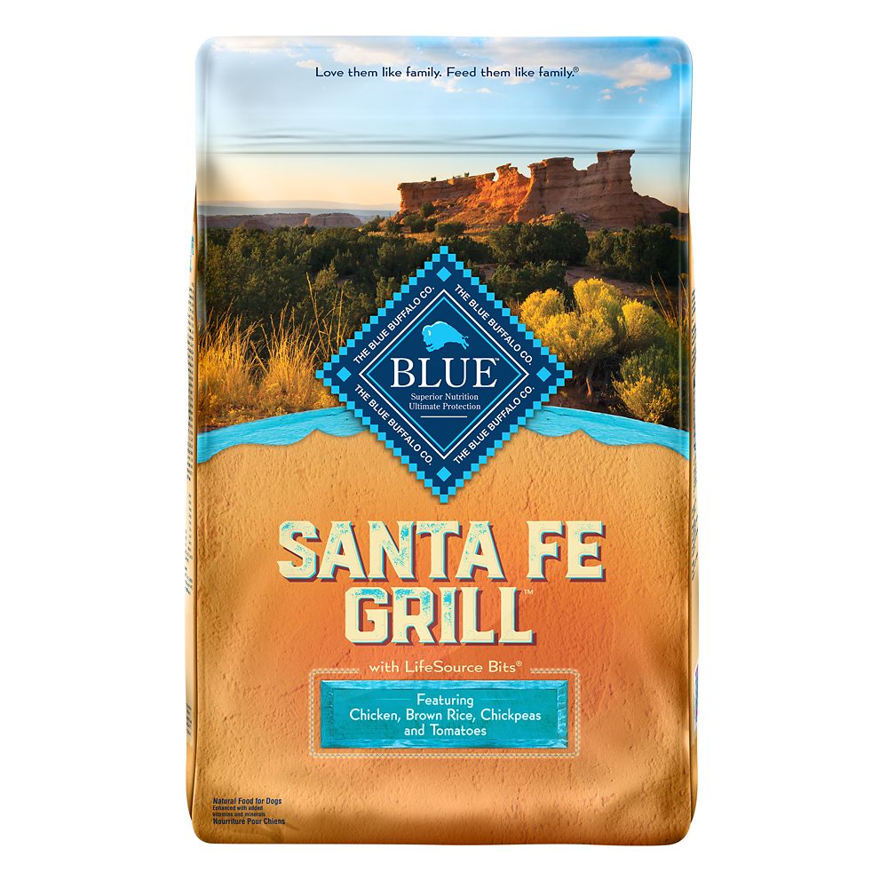Blue Buffalo Regionals Santa Fe Grill with Chicken, Brown Rice, Chickpea, and Tomato Dry Dog Food 22-lb