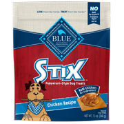 Blue Buffalo Stix Pepperoni-Style Chicken Recipe Dog Treats Made with Natural Ingredients, 13 Oz