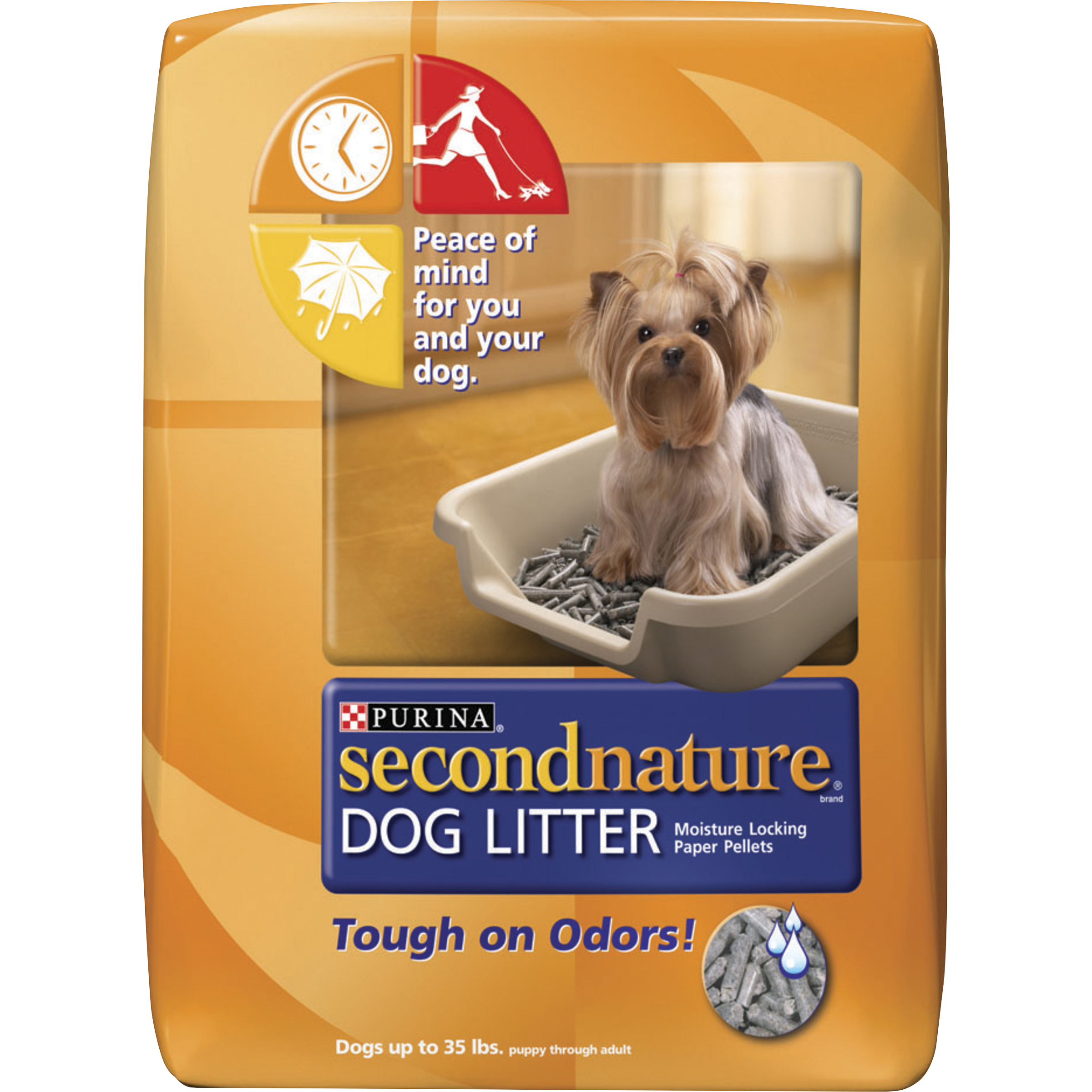 Purina SecondNature Non Clumping Paper Dog Litter, Moisture Locking Paper Pellets, 25 Lb. Bag (1852318)