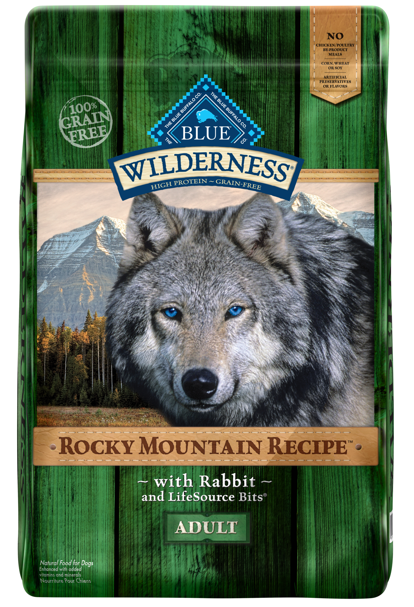 Blue Buffalo Wilderness Rocky Mountain Recipe Rabbit High Protein Adult Dry Dog Food, 22-lb