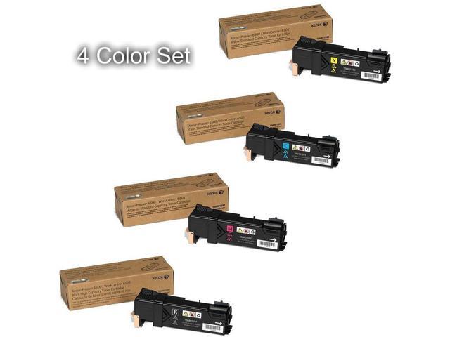 Xerox High Yield Black and Standard Yield Color Toner Cartridge Set for Phaser 6500, WorkCentre 6505