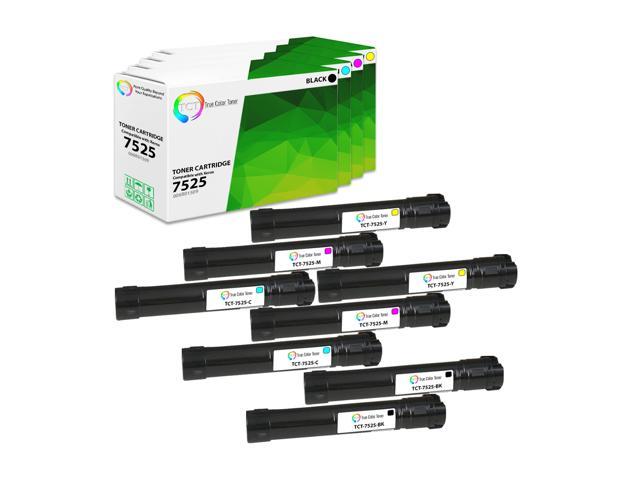 TCT Premium Compatible Toner Cartridge Replacement for Xerox WorkCentre 7525 7530 7535 7545 Printers (Black 006R01509, Cyan 006R01512, Magenta.