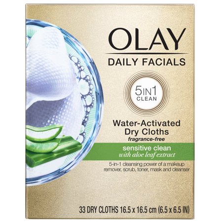 Olay - Daily Facials Gently Sensetive Clean 33 Cloths 16.5 X 16.5 Cm