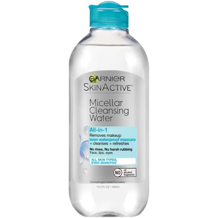 Garnier SkinActive Micellar Cleansing Water All in 1 Waterproof Makeup Remover  Face Cleanser  13.5 Fl Oz