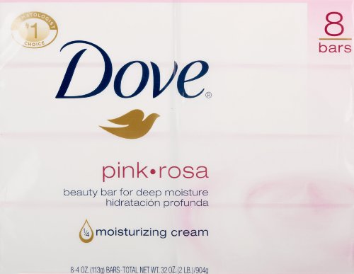 Dove Beauty Bar Women’s Bath Soap Pink Rosa Cleans & Moisturizes for Soft  Smooth Skin  3.75 Oz 8 Bars thumbnail