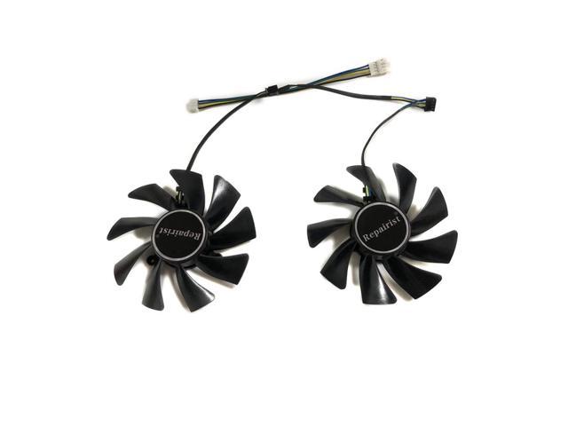 2pcs/set HD7950 GPU VGA Cooler Fan for Sapphire VAPOR-X HD 7950 Vapor X Graphics Card Cooling as Replacement