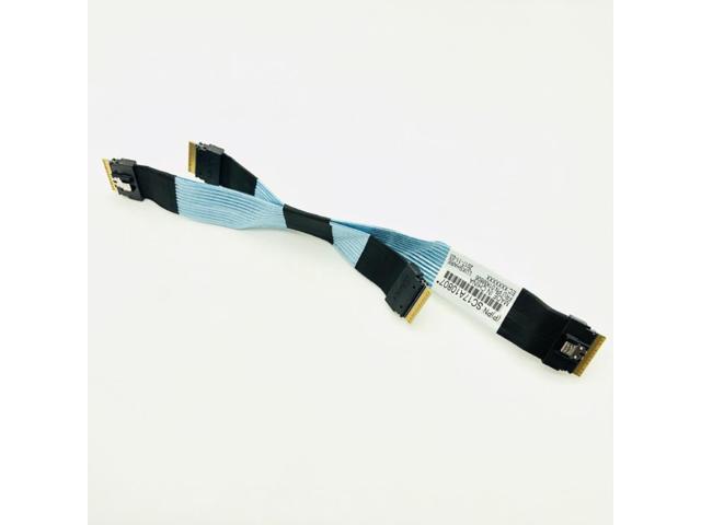 SAS Cable Slimline SAS4.0 SFF-8654 to SFF-8654 74pin to 74pin NVME SSD Cable Straight to Straight Data Cable 24Gb SlimSAS Cables