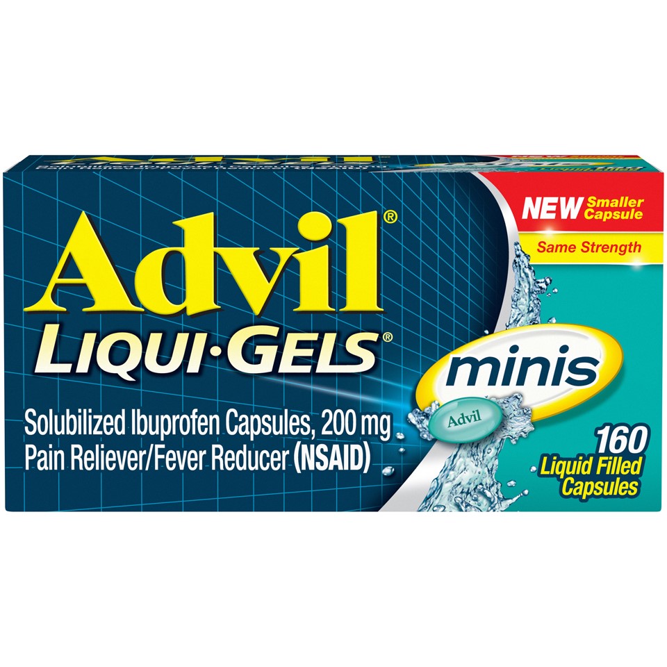 Advil - Liquid Gels - Minis - 160 Ct
