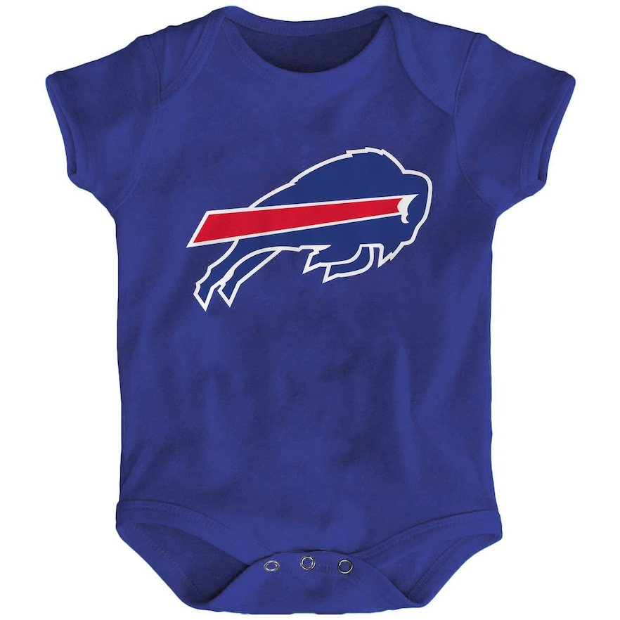 Newborn Royal Buffalo Bills Team Logo Bodysuit, Infant Boy's, Size: 6-9 Months, BIL Blue