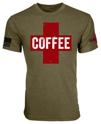 Black Rifle Coffee Company Coffee Saves Short-Sleeve T-Shirt for Men - Green - 2XL