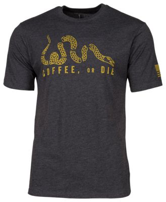 Black Rifle Coffee Company Coffee or Die Short-Sleeve T-Shirt for Men - Charcoal Heather - L