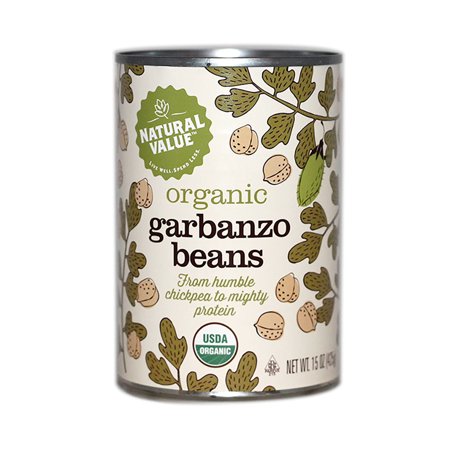 Natural Value Organic Garbanzo Beans / 15-oz. Cans / 6-pack