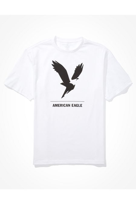 AE Short-Sleeve Graphic T-Shirt Men's White L Tall
