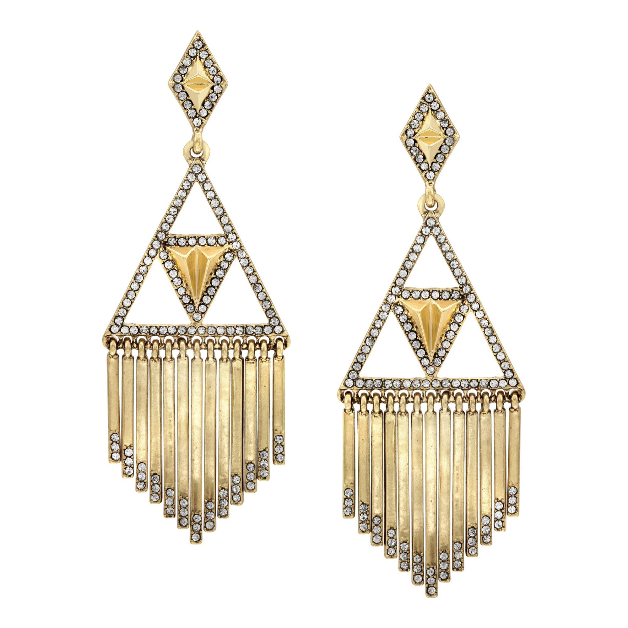 House of Harlow 1960 Golden Hour Fringe Earrings