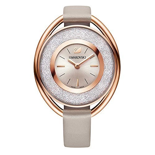 Swarovski Women S Ladies  Crystal Crystalline Oval Rose Gold Tone Watch 5158544